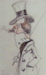 Dandy z cygarem Dandy au Cigare, ok. 1857 autorstwa Claude Monet