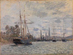 Sekwana w pobliżu Rouen autorstwa Claude Monet