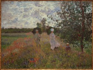 Na spacer w pobliżu Argenteuil autorstwa Claude Monet