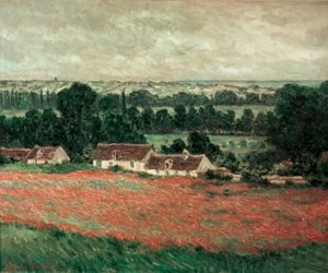Pole Maków, Giverny autorstwa Claude Monet
