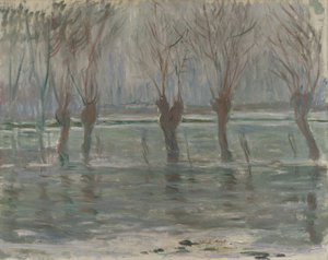 Wody powodziowe, 1896 autorstwa Claude Monet