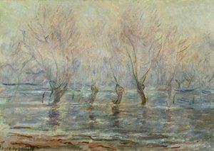 Powódź w Giverny; L „Inondation a Giverny, c.1896 autorstwa Claude Monet