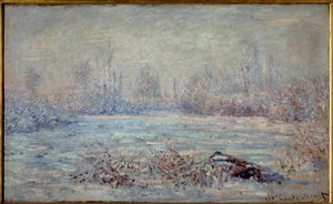 Mróz koło Vetheuil w 1880 r. Obraz Claude