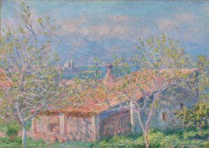 Dom ogrodnika w Antibes autorstwa Claude Monet