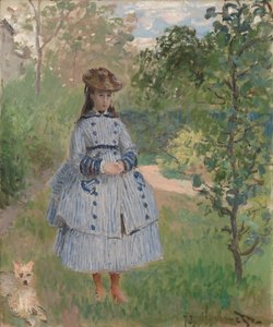 Dziewczyna z psem autorstwa Claude Monet
