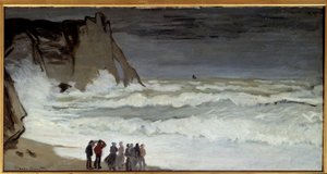 Grosse mer a Etretat Obraz Claude