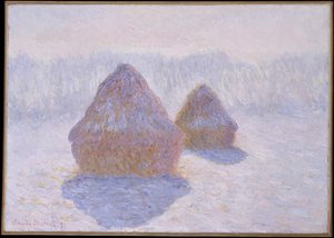 Stogi siana (efekt śniegu i słońca) autorstwa Claude Monet