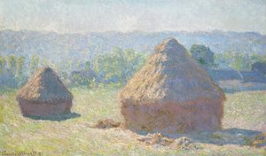 Stogi siana, koniec lata autorstwa Claude Monet