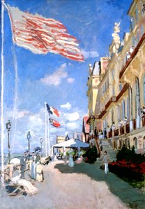 Hotel des Roches Noires, Trouville, 1870 autorstwa Claude Monet