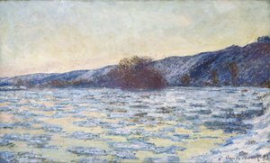 Lodowa kry o zmierzchu, 1893. autorstwa Claude Monet