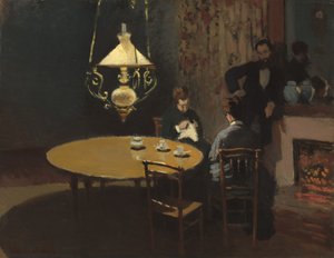 Wnętrze, po kolacji autorstwa Claude Monet