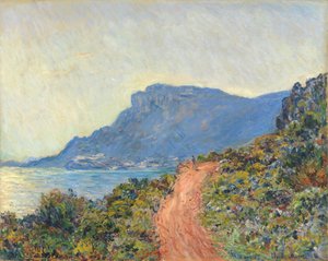 Corniche w pobliżu Monako Corniche koło Monako autorstwa Claude Monet