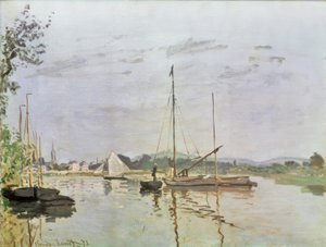 Łódź, Argenteuil autorstwa Claude Monet