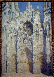 La Cathedrale de Rouen, le portal et la tower Saint Romain, plein soleil harmonia bleu et gold Obraz Claude Moneta (1840-1926) 1893 Nd 1,07 x 0,73 m Paryż, musee d