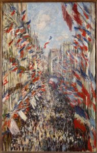 Rue Montorgeuil w Paryżu. Święto 30 czerwca 1878 r. autorstwa Claude Monet