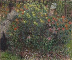 Panie w kwiatach, 1875 autorstwa Claude Monet
