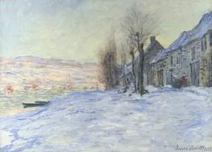 Lavacourt pod śniegiem. Około 1878-81 r. autorstwa Claude Monet