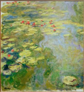 Staw lilii wodnych (część lewa) autorstwa Claude Monet