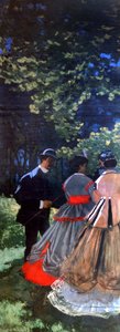 Śniadanie na trawie, lewy panel, 1865 autorstwa Claude Monet
