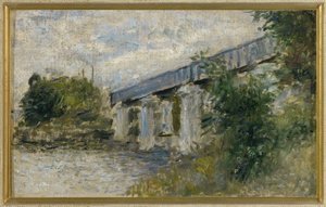 Most kolejowy, Argenteuil autorstwa Claude Monet