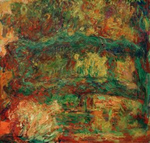 Most japoński (Nympheas, most japoński) autorstwa Claude Monet