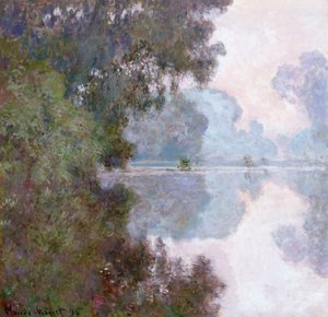 Poranek nad Sekwaną, niedaleko Giverny, 1896 autorstwa Claude Monet