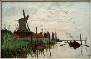 Młyn w Zaandam autorstwa Claude Monet
