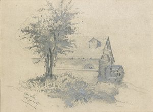 Moulin na Lezardzie, 1857 autorstwa Claude Monet