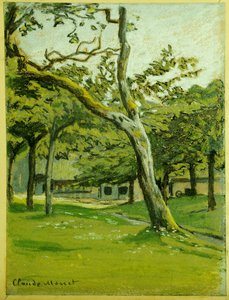 Farma Normandii pod drzewami autorstwa Claude Monet