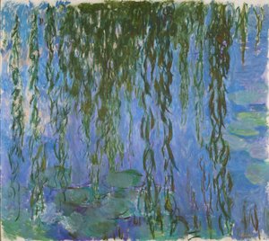 Lilie wodne z gałązkami wierzby, 1916-1919. autorstwa Claude Monet