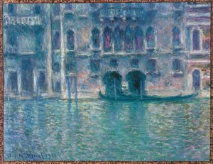 Palazzo da Mula, Wenecja (olej na płótnie) autorstwa Claude Monet