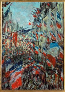 Paryż, rue St. Denis: Obchody 30 czerwca autorstwa Claude Monet