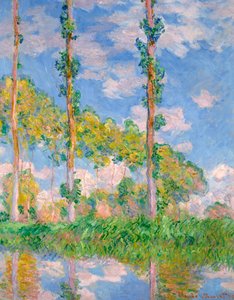 Topole na Słońcu, 1891 autorstwa Claude Monet