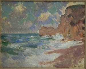 Oddalające się fale autorstwa Claude Monet