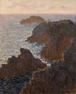 Skały w Belle-Isle, Port-Domois autorstwa Claude Monet