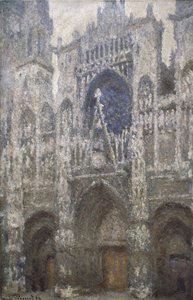 Katedra w Rouen, zachodni portal, Harmony in Grey, 1894 autorstwa Claude Monet
