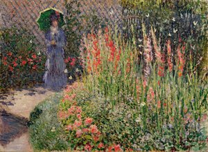 Zaokrąglone łóżko kwiatowe, 1876 autorstwa Claude Monet