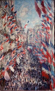 Rue Montorgueil w Paryżu autorstwa Claude Monet
