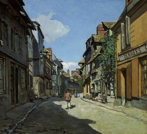 Rue de la Bavole, Honfleur autorstwa Claude Monet