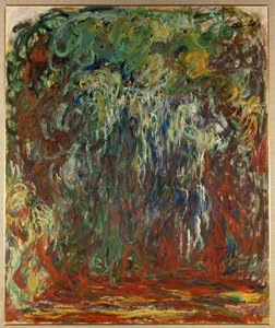 Wierzba płacząca, Giverny (olej na płótnie) autorstwa Claude Monet