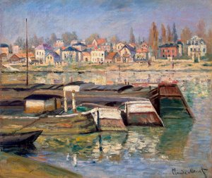 Sekwana w Asnières, 1873. autorstwa Claude Monet