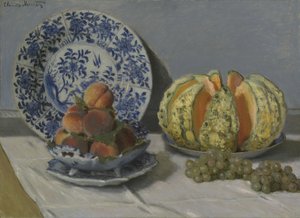 Martwa natura z Melonem autorstwa Claude Monet