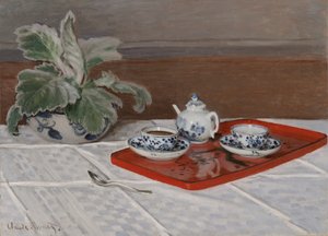 Martwa natura, serwis do herbaty autorstwa Claude Monet