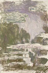 Studium dla lilii wodnych, 1907 autorstwa Claude Monet