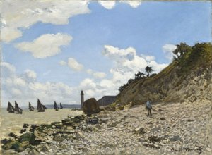 Plaża w Honfleur, 1864-1866 autorstwa Claude Monet