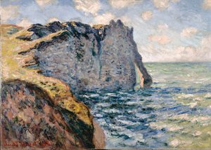 Klif Aval, Etrétat, 1885 autorstwa Claude Monet