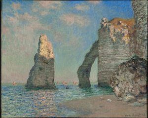 Klify w Etretat autorstwa Claude Monet