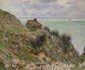Chatka celników w Pourville, 1882 r autorstwa Claude Monet