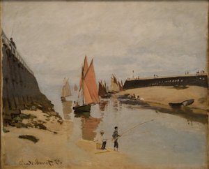 Port w Trouville - Obraz Claude