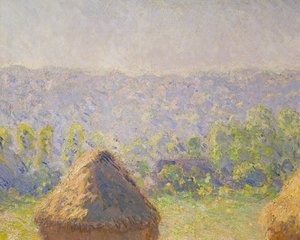 Stogi siana lub Koniec lata w Giverny, 1891 olej na płótnie, detal z 19132